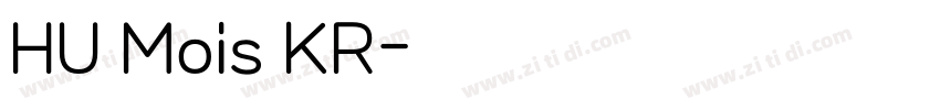 HU Mois KR字体转换